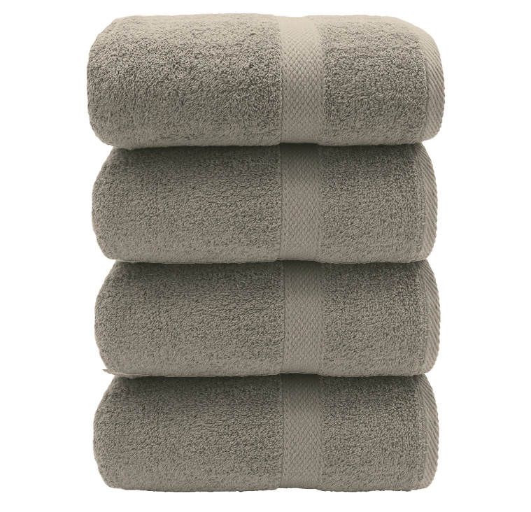 Silver Gray Bath Towels