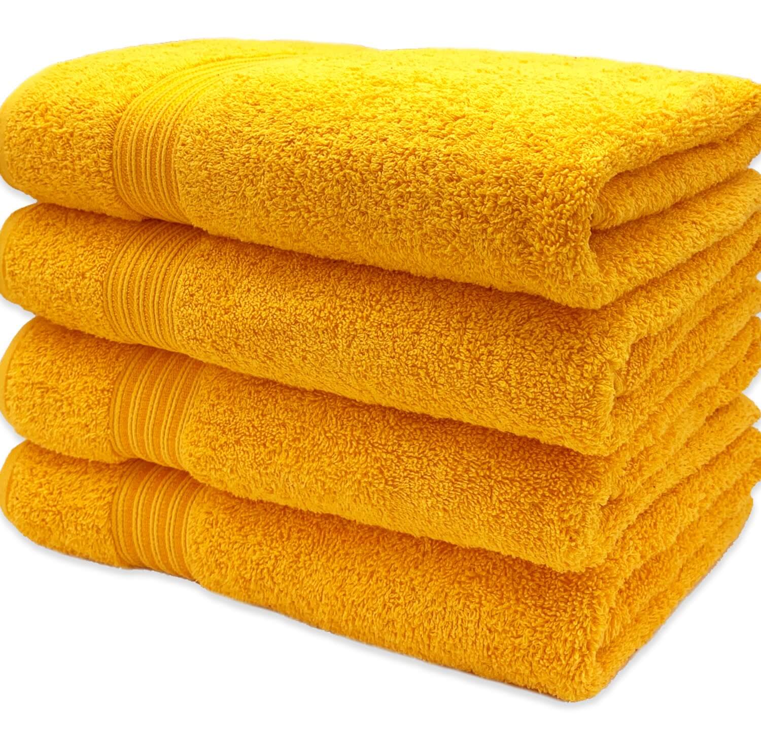 Yellow Bath Towels